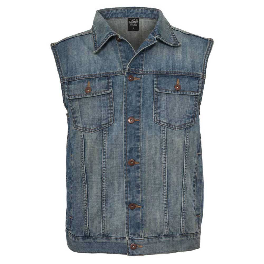 Urban Classics - Basic heren mouwloos Mouwloos jacket - Spijkerjas - Blauw Product image